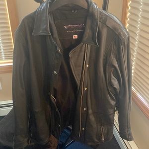Vintage Leather Motorcycle Jacket Size L